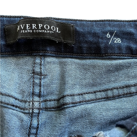 Liverpool Jeans Company women’s 6 x 28 Dark Blue Ankle Jeans - Picture 2 of 8